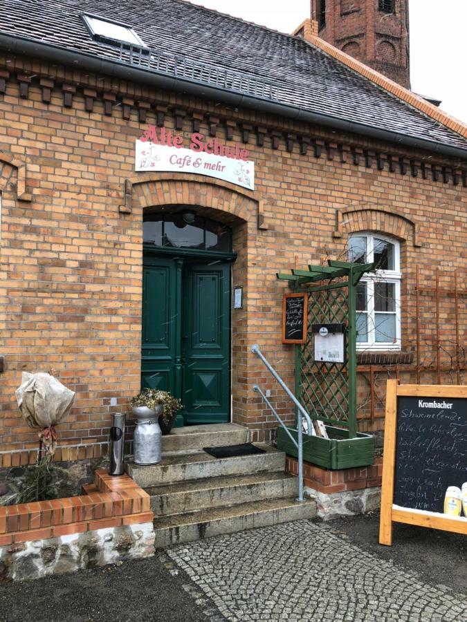 Alte Schule Cafe Und Pension Drehna ภายนอก รูปภาพ